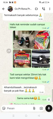 Testimonial Papan Bunga kaduhauk